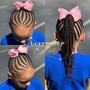 Kid's Braids medium knotless( Mid-back )