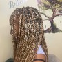 Large knotless boho braids