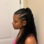 Fulani Braids on Natural Hair