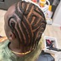 Men Cornrows w/ Designs