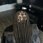 Large Knotless Braids W/ Hair included (Color 1b ,27&30)