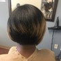 Natural Shampoo and Style 10” or shorter