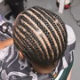 Men’s stitch braids (short hair)