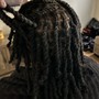 Design Braided Front Half Back Knotless Braids