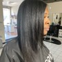 flat iron natural hair 