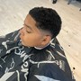 Kid’s lining/taper(edge up with braids or locs)