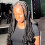 Medium knotless braids (hair provided)