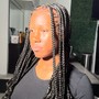 Medium knotless braids (hair provided)