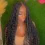 Medium Boho knotless Braids w/ real human hair