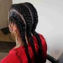 Large feedin ponytail Braids