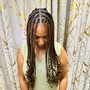 Kid's knotless braids(medium)