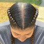 2 Feed In Braids