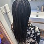 Small Knotless Braids - Butt Length