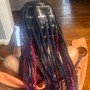 Shoulder length medium butterfly locs