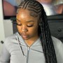 half Sew In half feed in braids