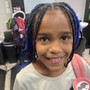 Kids Box Braids with extensions