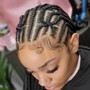 Flat Cornrows straight back for wig.  (Non refundable $50 Deposit required *not transferable if cancelation)