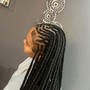 2 Strand twists (top of head)