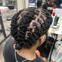 Smedium Knotless braids