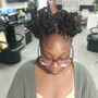 Wash/ retwist w/ basic style(full head) 2 strand twist is add on service