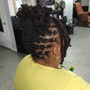 Wash/ retwist w/ basic style(full head) 2 strand twist is add on service