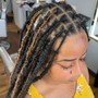 small boho knotless braids