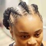 Yarn Cornrow Braids ( threading)