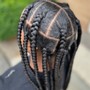 Jumbo knotless Braids-Mid back LENGH