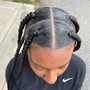 Jumbo knotless Braids-Mid back LENGH