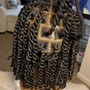 Medium knotless braids