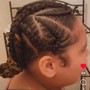 6 Straight back Braids