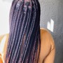 Medium Knotless boho braids