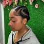 Front braids with sew in