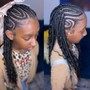 Half feed in Braids Half Quick Weave