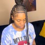 Natural Hair Scalp Braids (Medium)