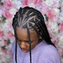 Natural Hair Scalp Braids (Medium)