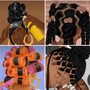 Kids X-Large and large knotless braids hair included