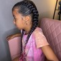 kids braided ponytail