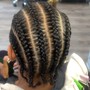 Large knotless braids