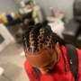 Kids Loc Retwist + Style (Above Ear)