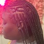 Fulani/Tribal Braids (Individual braids in the back) Hair is included-1,1B,2,4