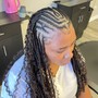 3-4 Feed in braids