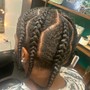 Cornrows (more than 15 braids)