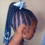 Crisscross stitch braids(Adults)