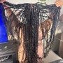 Black Boho Knotless Braids (med)