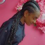 2 braids / natural hair