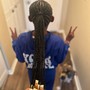 Small/medium knotless braids