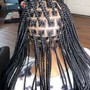 Large knotless braids