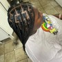 Med knotless Braids