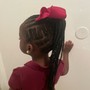 Kids styled Cornrows